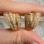 14k Wing Diamond Earrings