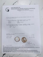 18k Mabe Pearl & Diamond Earrings