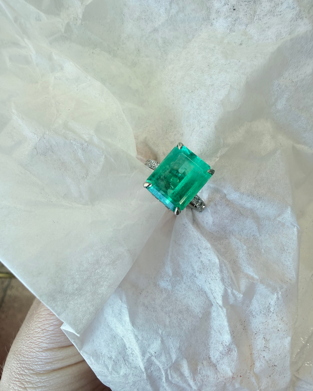 Sofia Emerald & Diamond Ring