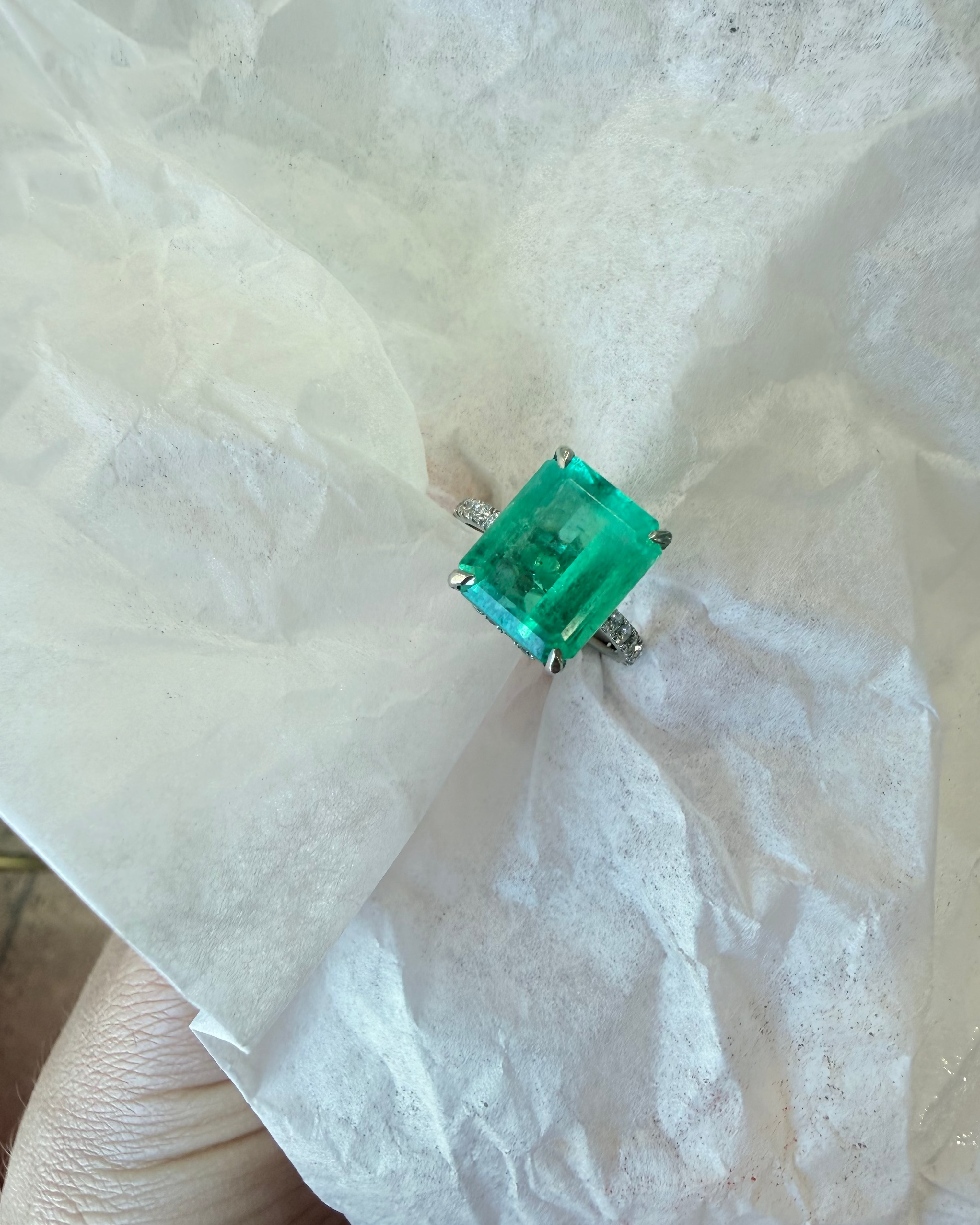 Sofia Emerald & Diamond Ring