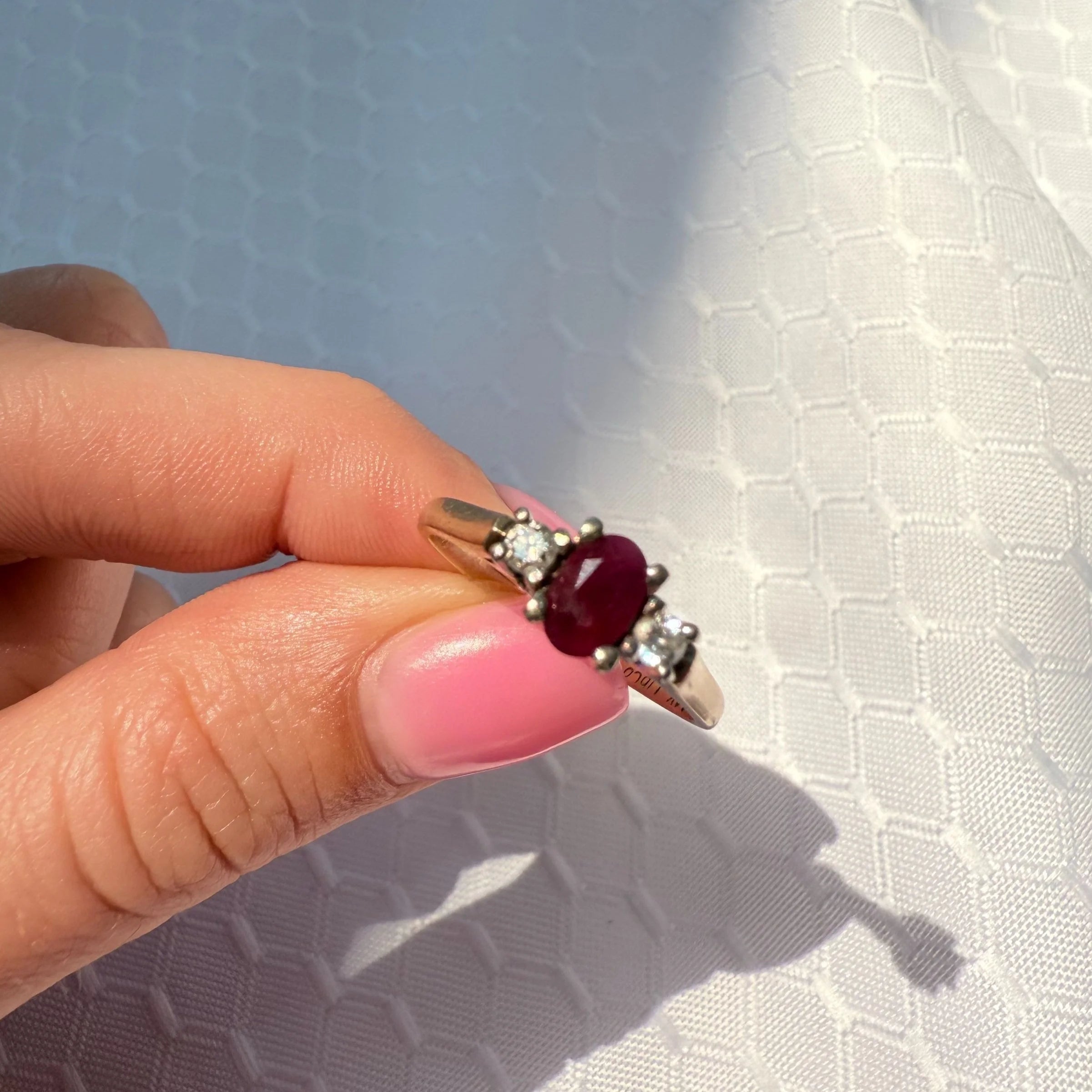 14k Ruby & Diamond Ring
