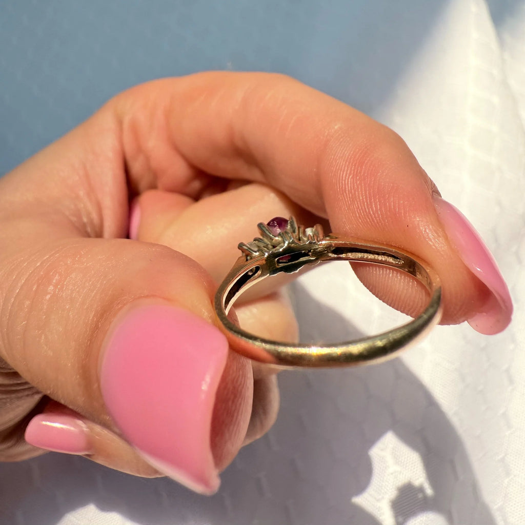 14k Ruby & Diamond Ring