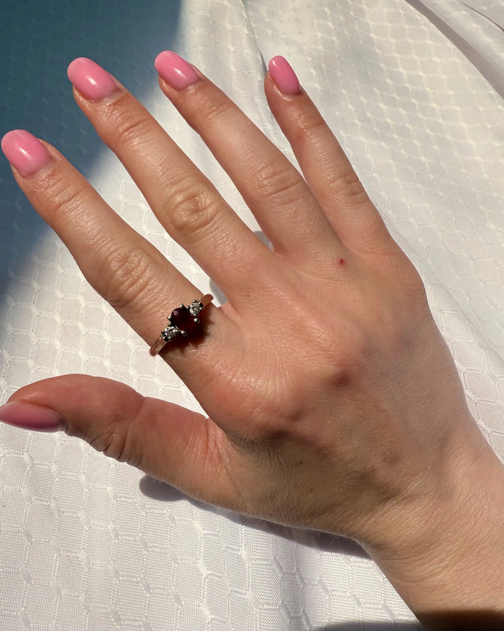 14k Ruby & Diamond Ring