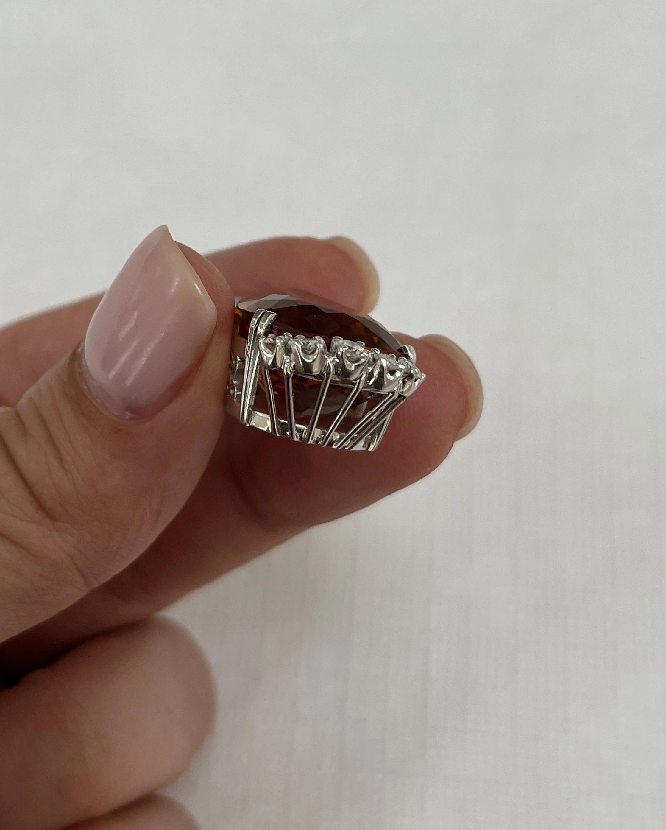 14k Citrine & Diamond Set