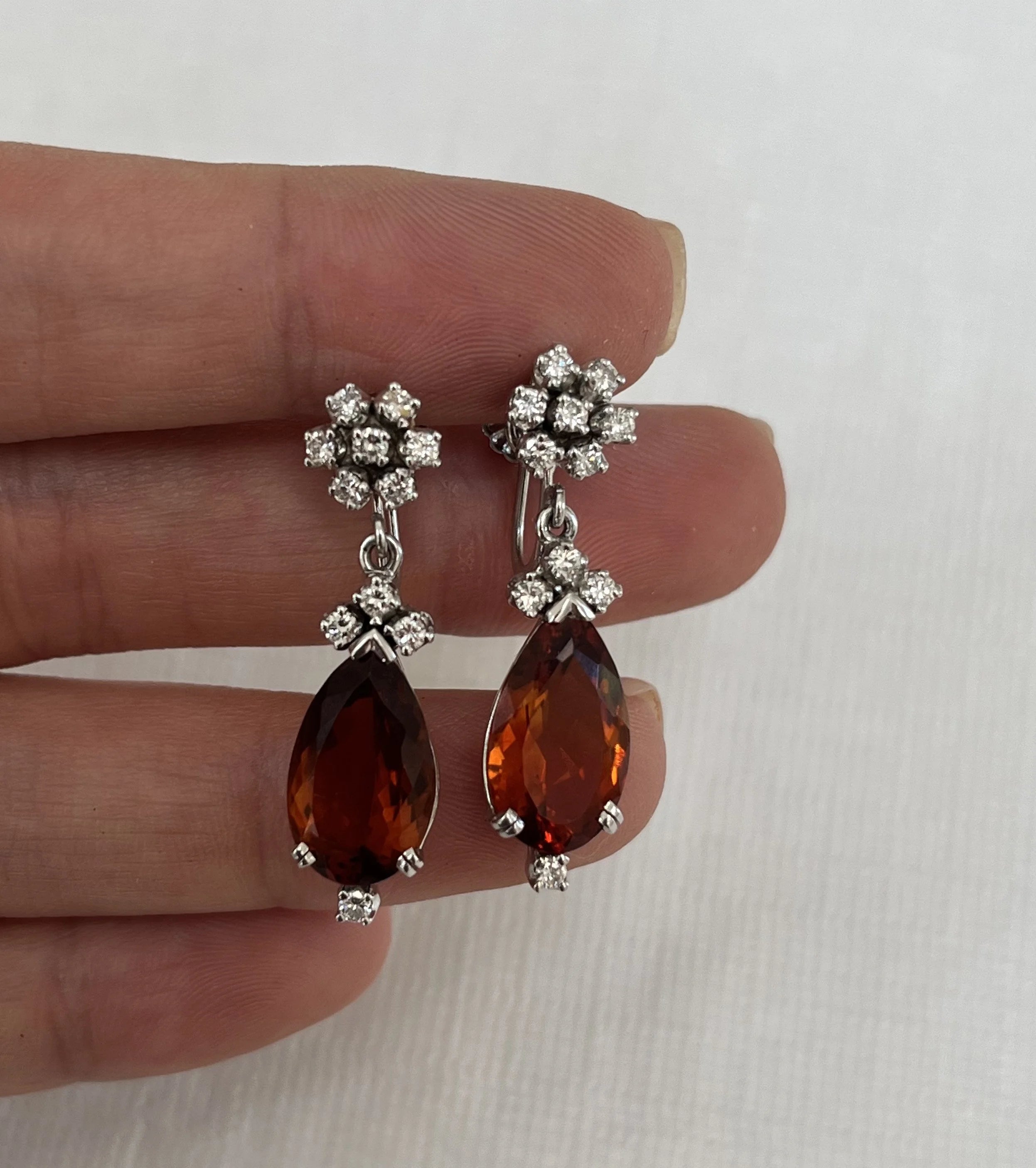 14k Citrine & Diamond Set