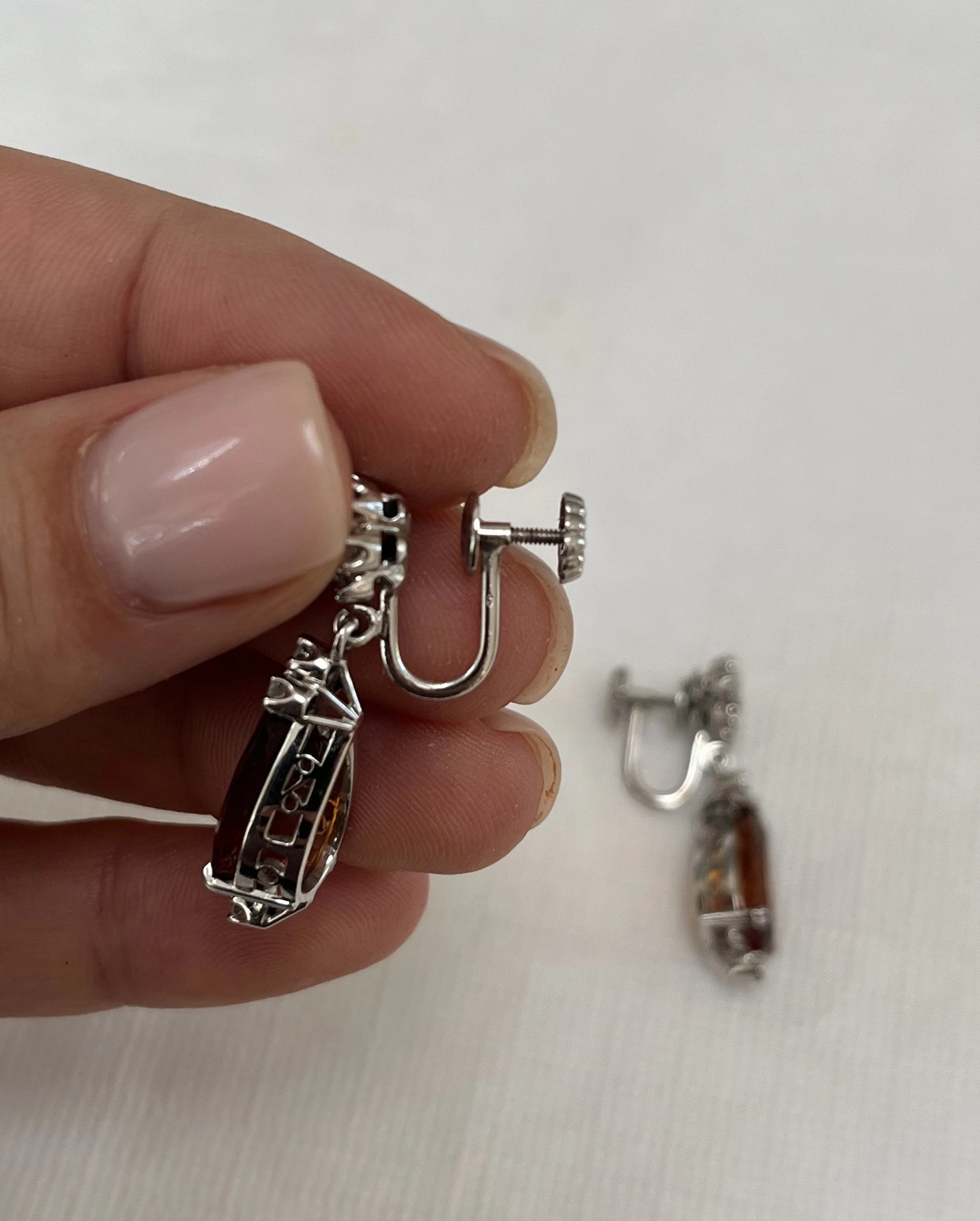 14k Citrine & Diamond Set