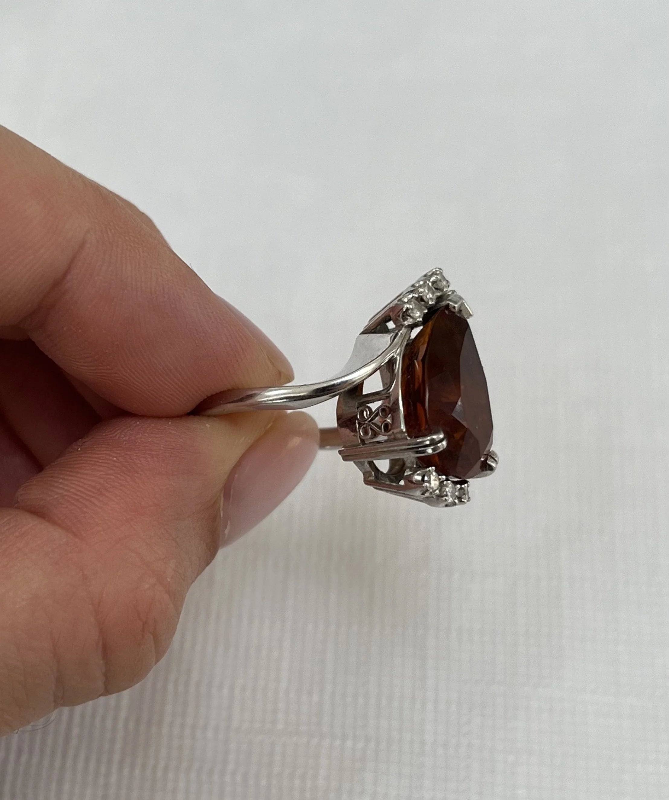 14k Citrine & Diamond Set