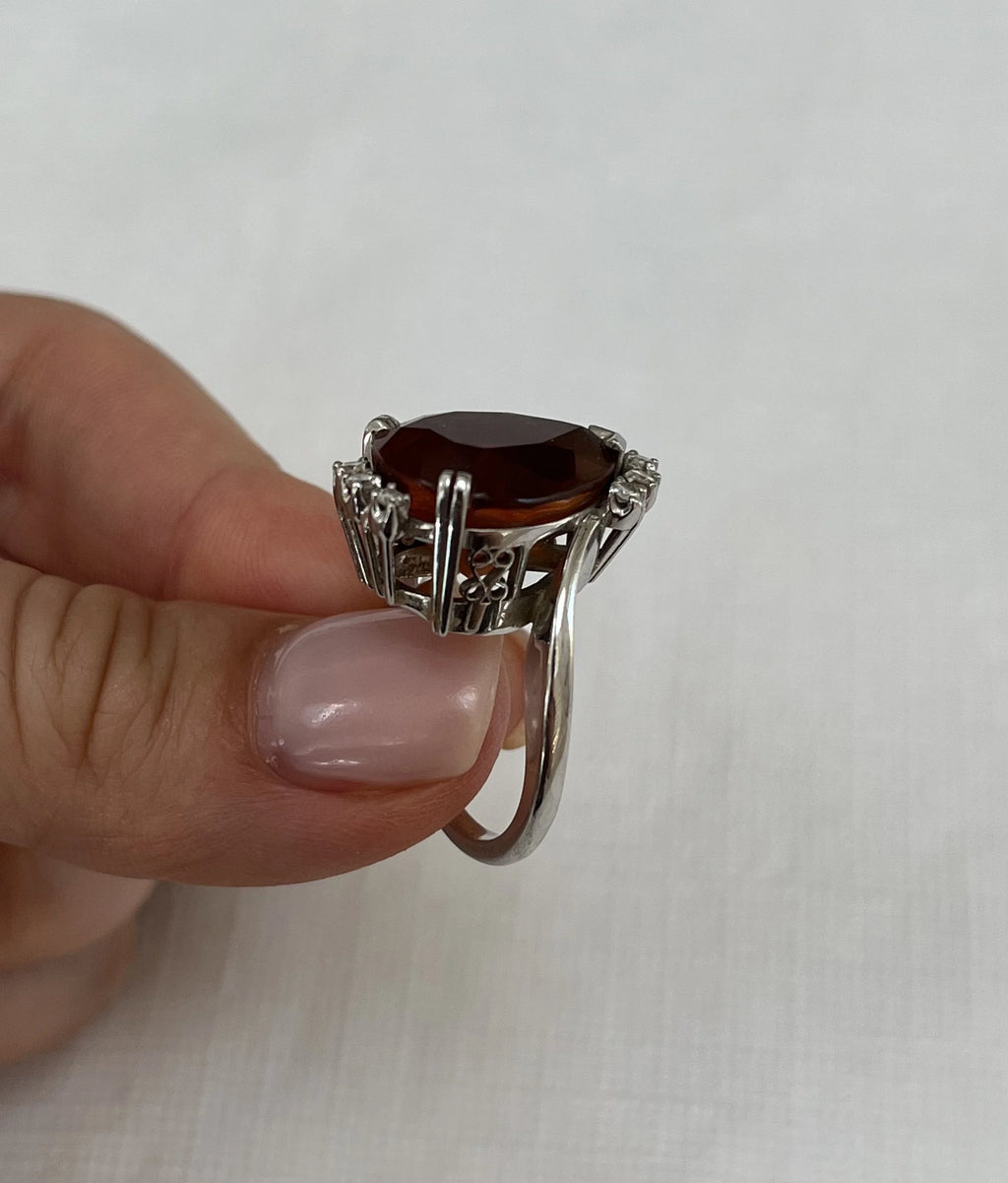 14k Citrine & Diamond Set