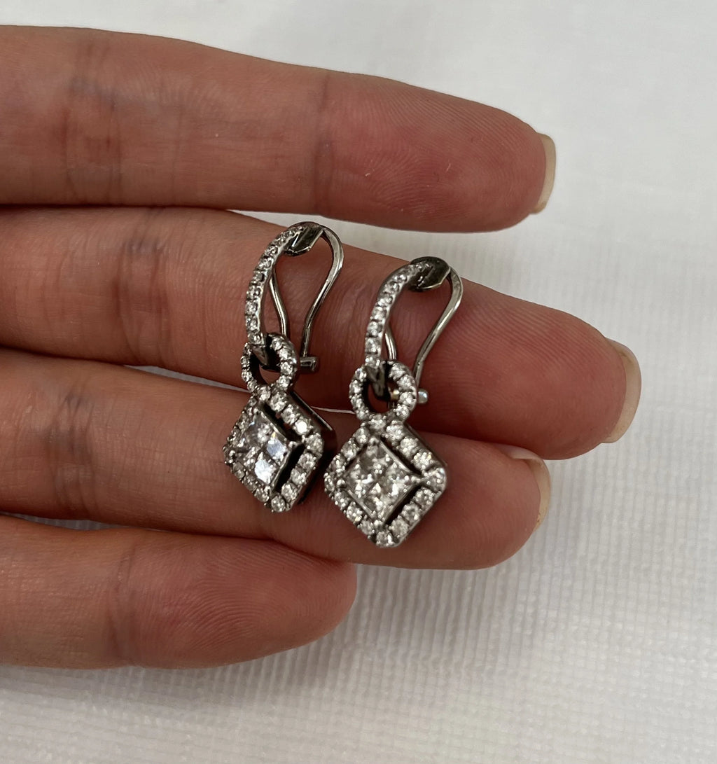14k Diamond Pendant & Earrings