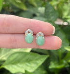 14k Jade Earrings