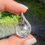 14k Pearl & Diamond Pendant