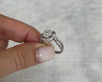 18k Diamond Cluster Ring