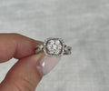 18k Diamond Cluster Ring