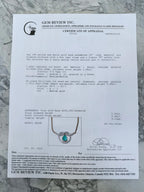 14k Emerald & Diamond Necklace