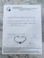 14k Star Sapphire & Diamond Bracelet
