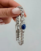 14k Star Sapphire & Diamond Bracelet