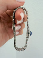 14k Star Sapphire & Diamond Bracelet