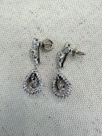 14k Dangling Diamond Earrings
