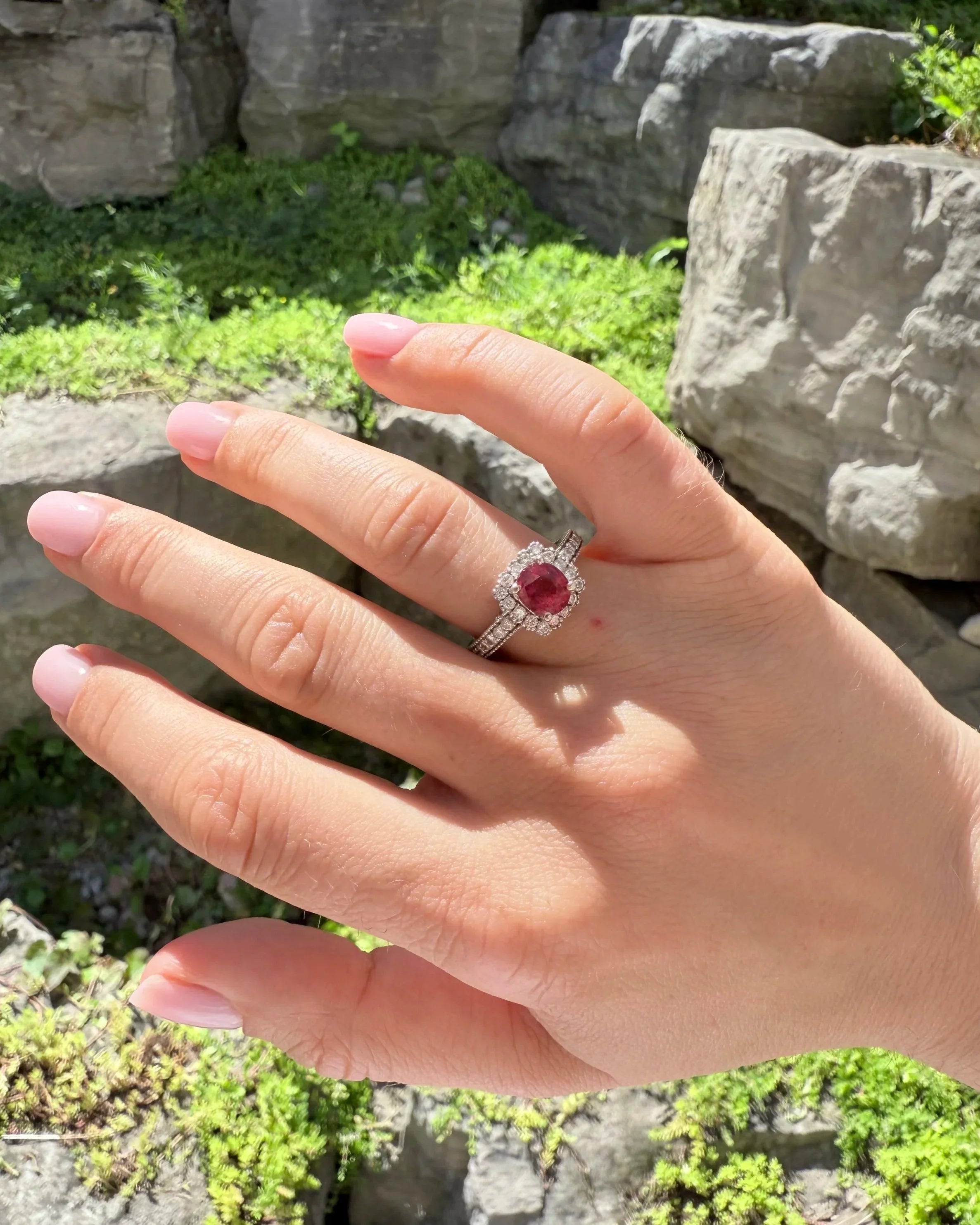 14k Ruby & Diamond Ring