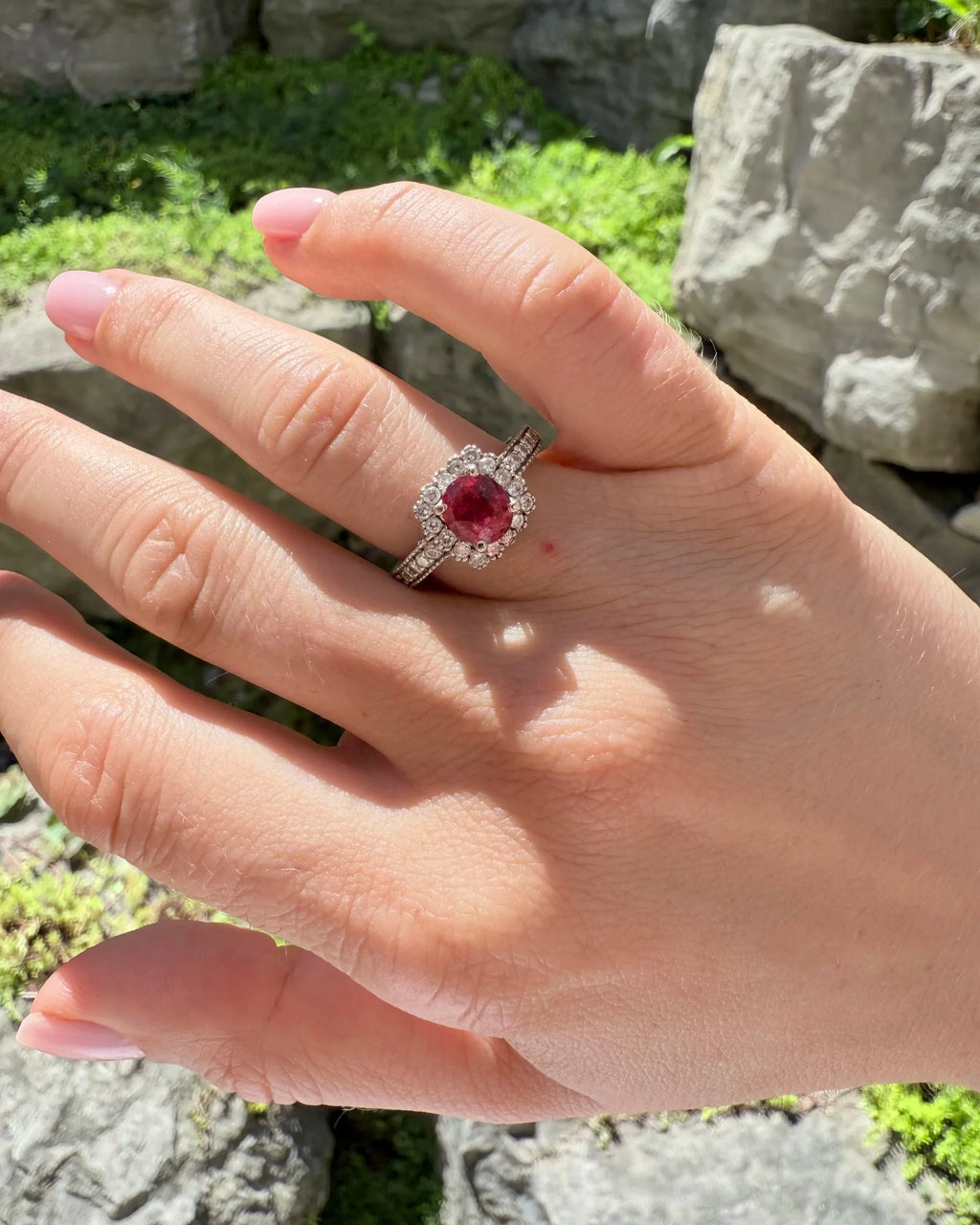 14k Ruby & Diamond Ring