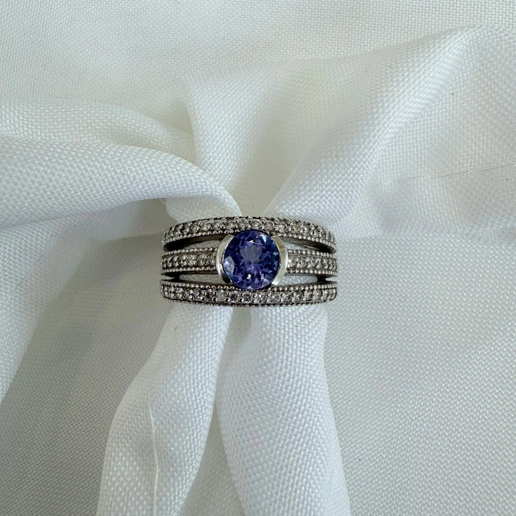 14k Tanzanite & Diamond Ring