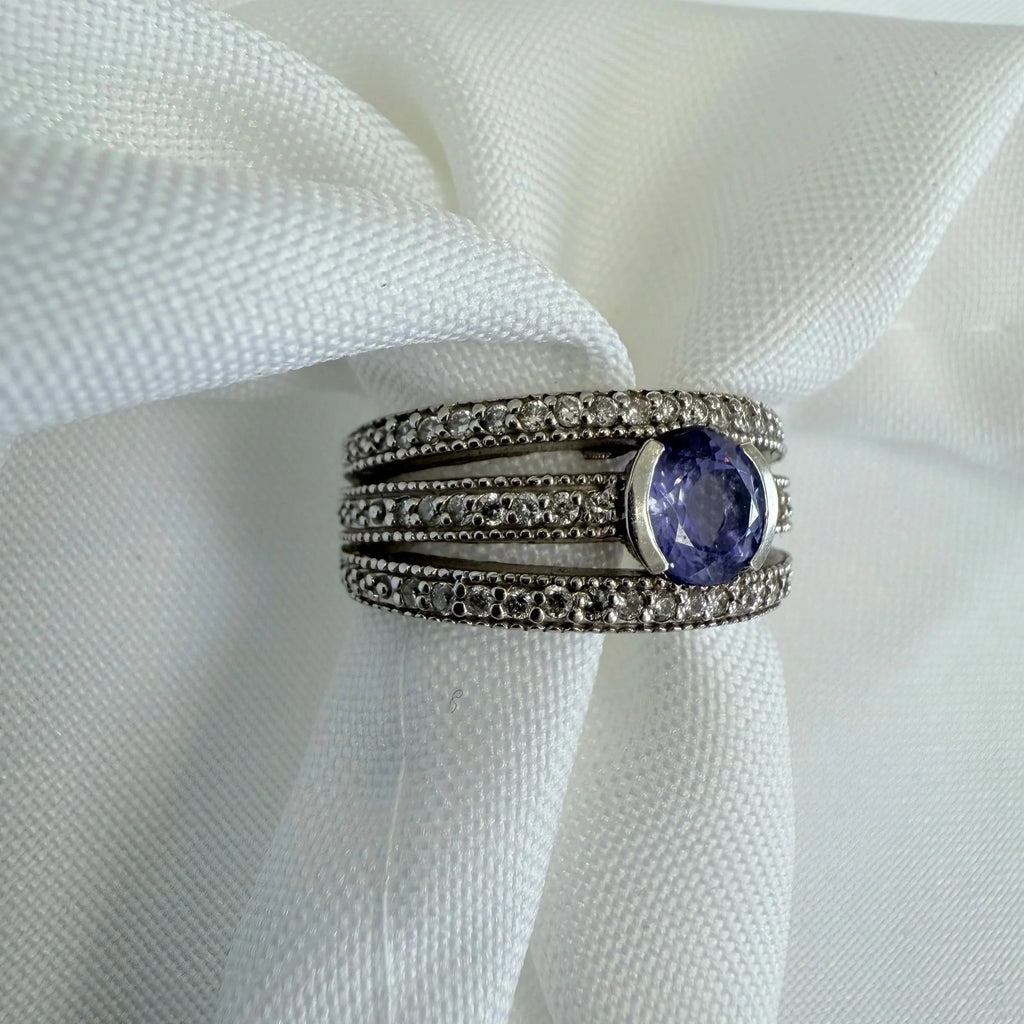 14k Tanzanite & Diamond Ring