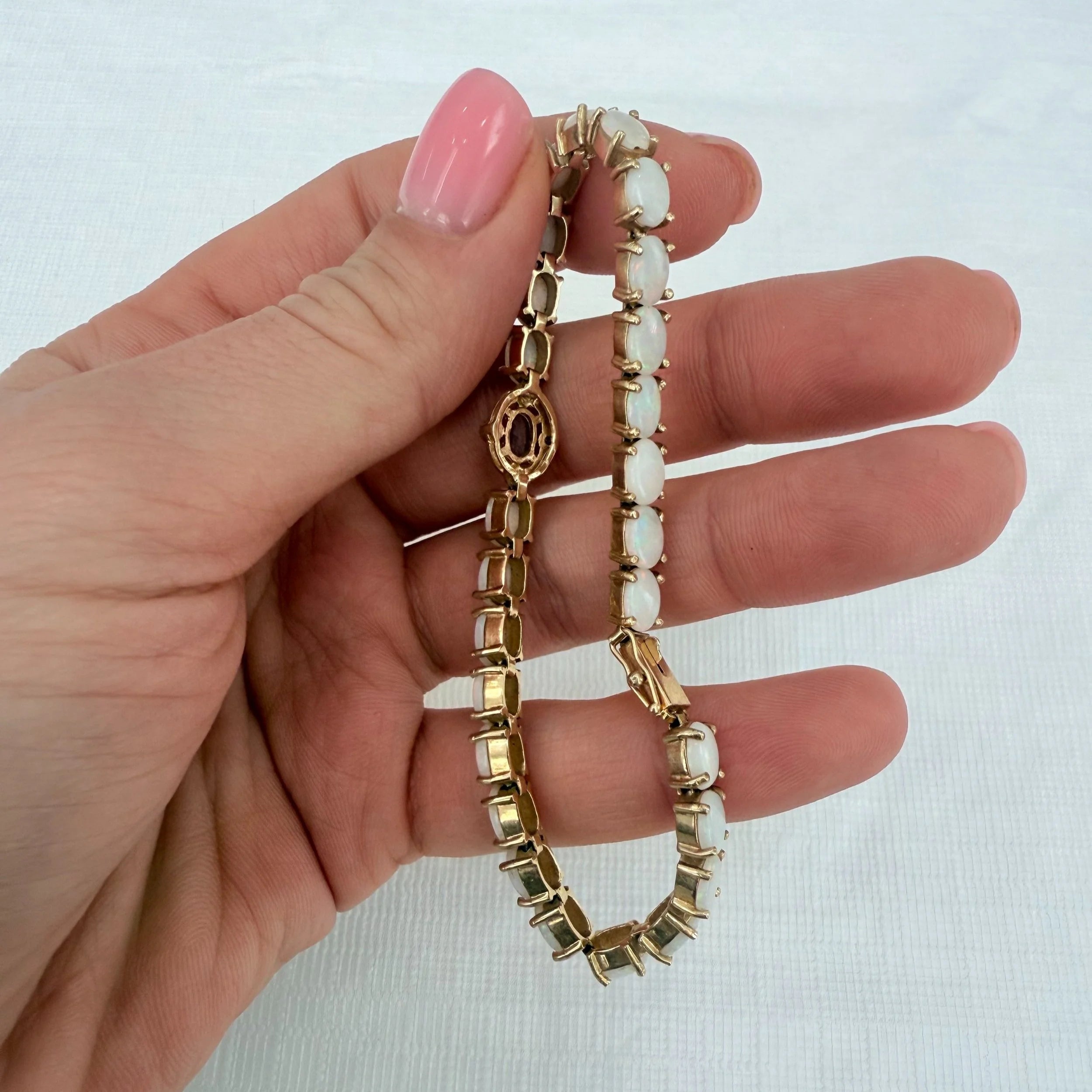 14k Opal & Tanzanite Bracelet