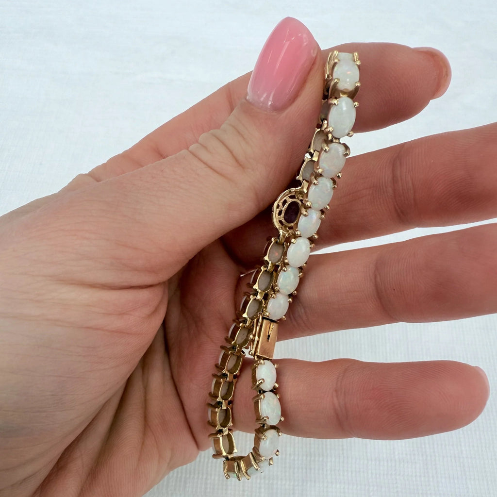 14k Opal & Tanzanite Bracelet