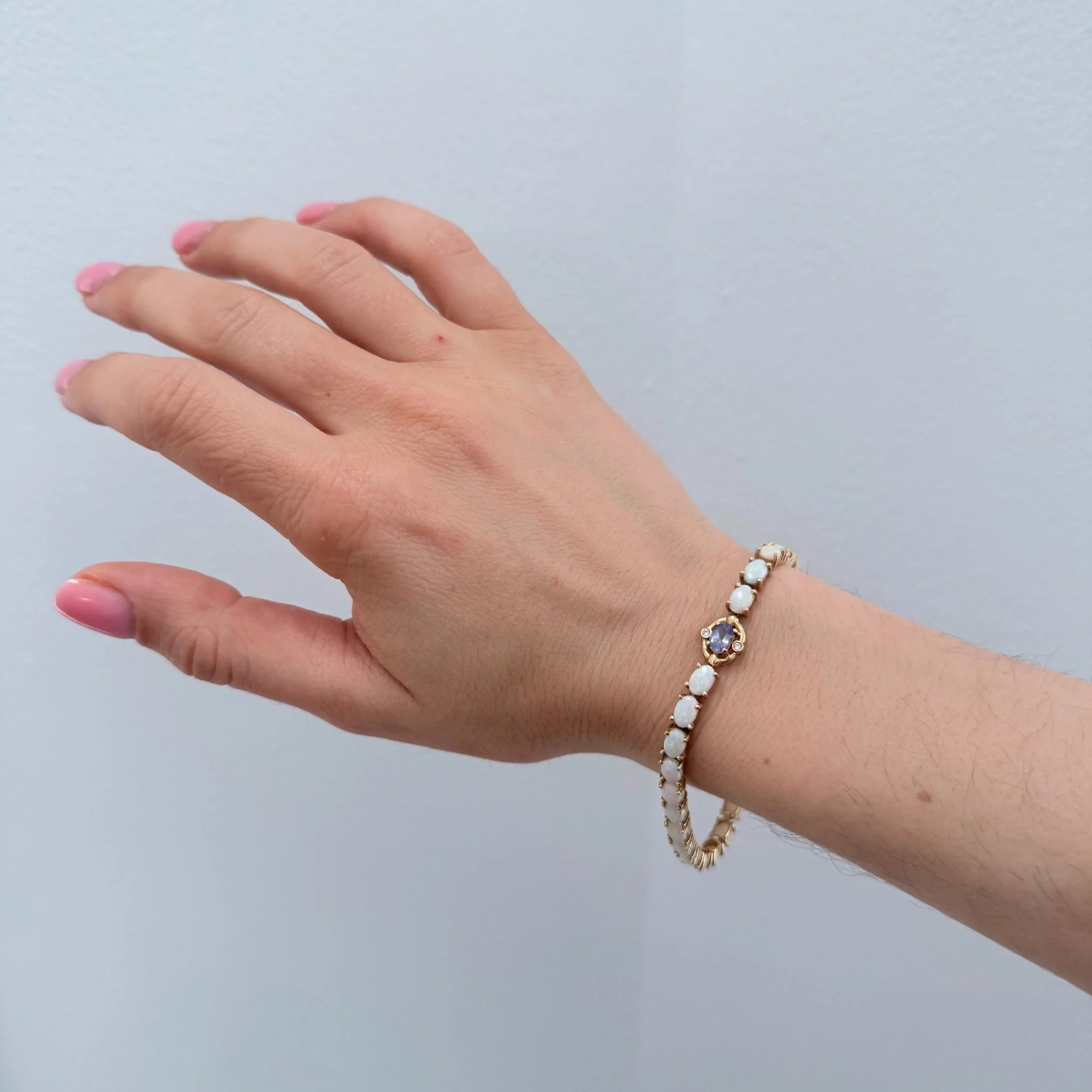 14k Opal & Tanzanite Bracelet