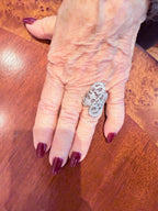 18k Filigree Style Diamond Ring