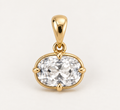 Mira Oval Pendant in Lumière