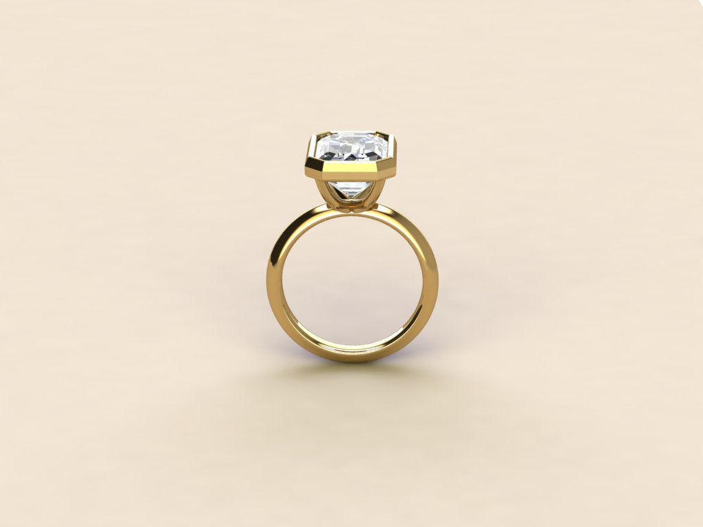 Emerald Bezel Ring