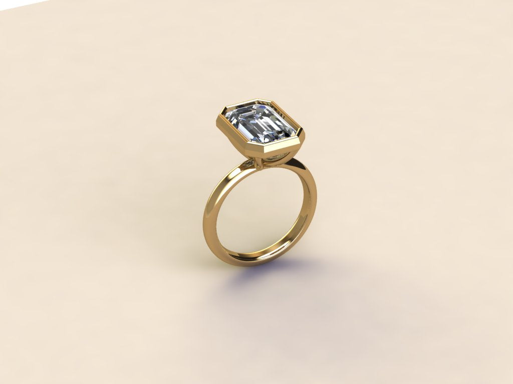Emerald Bezel Ring