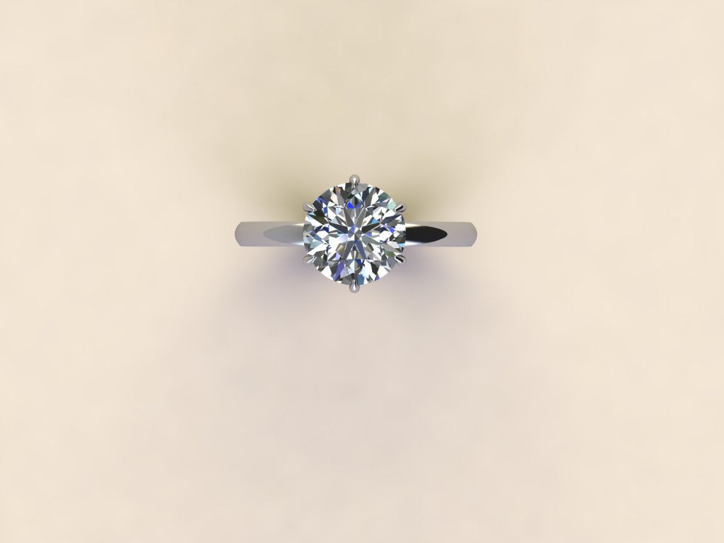 Solitaire Round Brilliant Ring