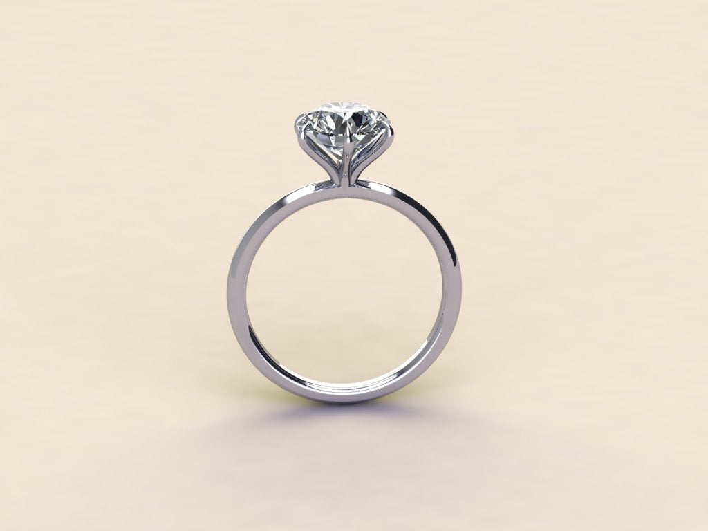 Solitaire Round Brilliant Ring
