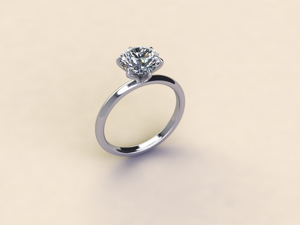 Solitaire Round Brilliant Ring