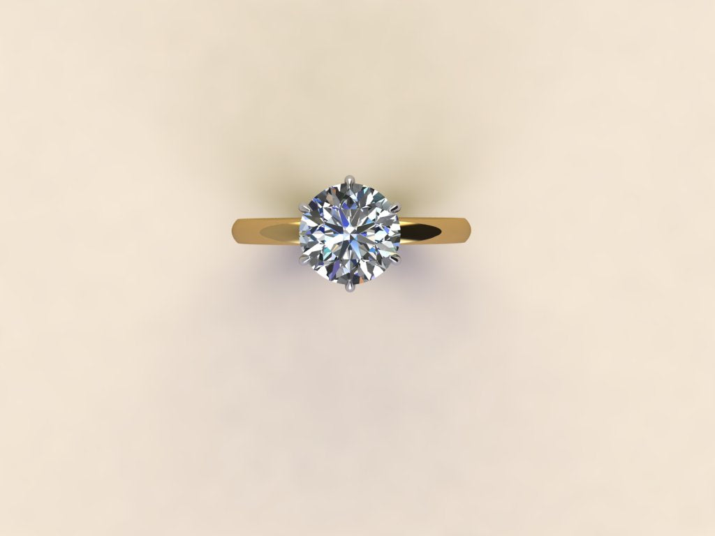 Solitaire Round Brilliant Ring