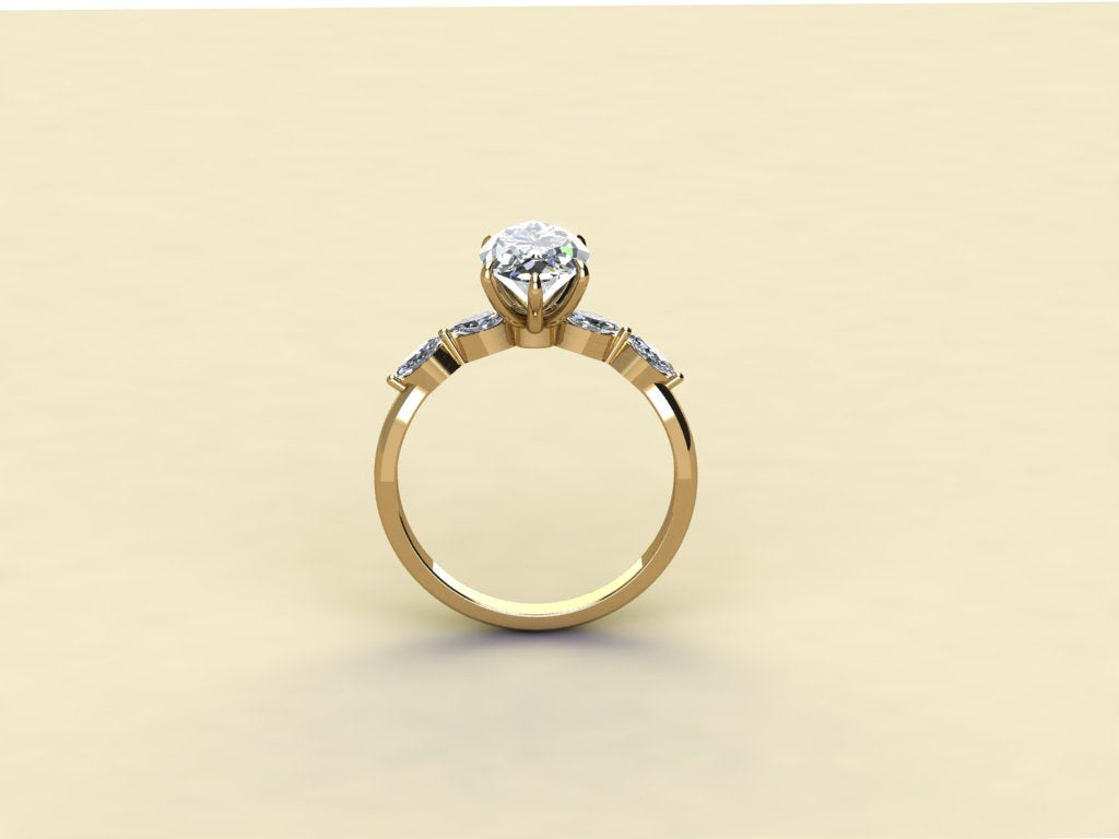 Marquise Art Deco Ring