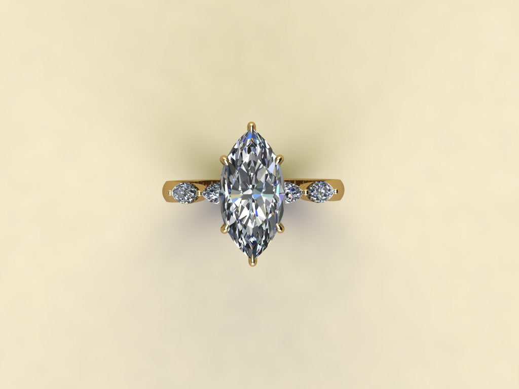 Marquise Art Deco Ring