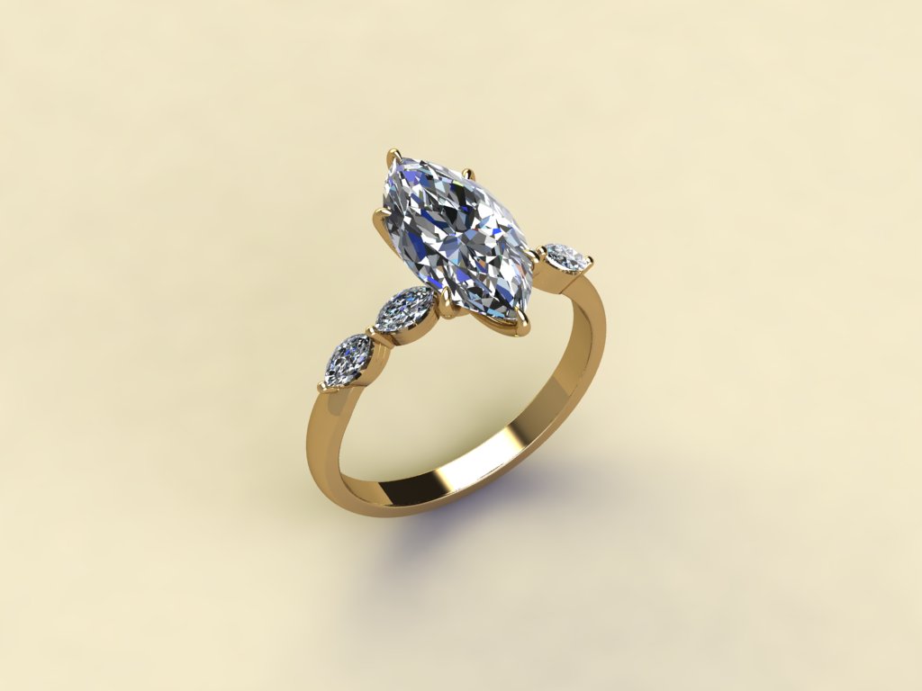 Marquise Art Deco Ring
