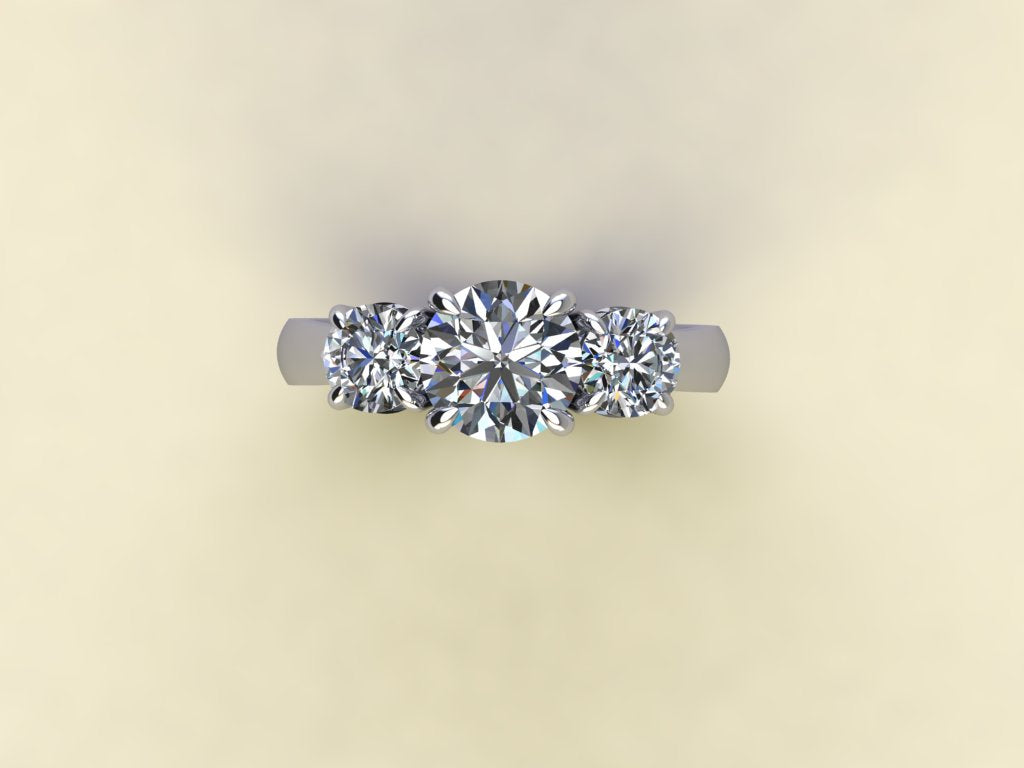 Brilliant Round Trilogy Ring