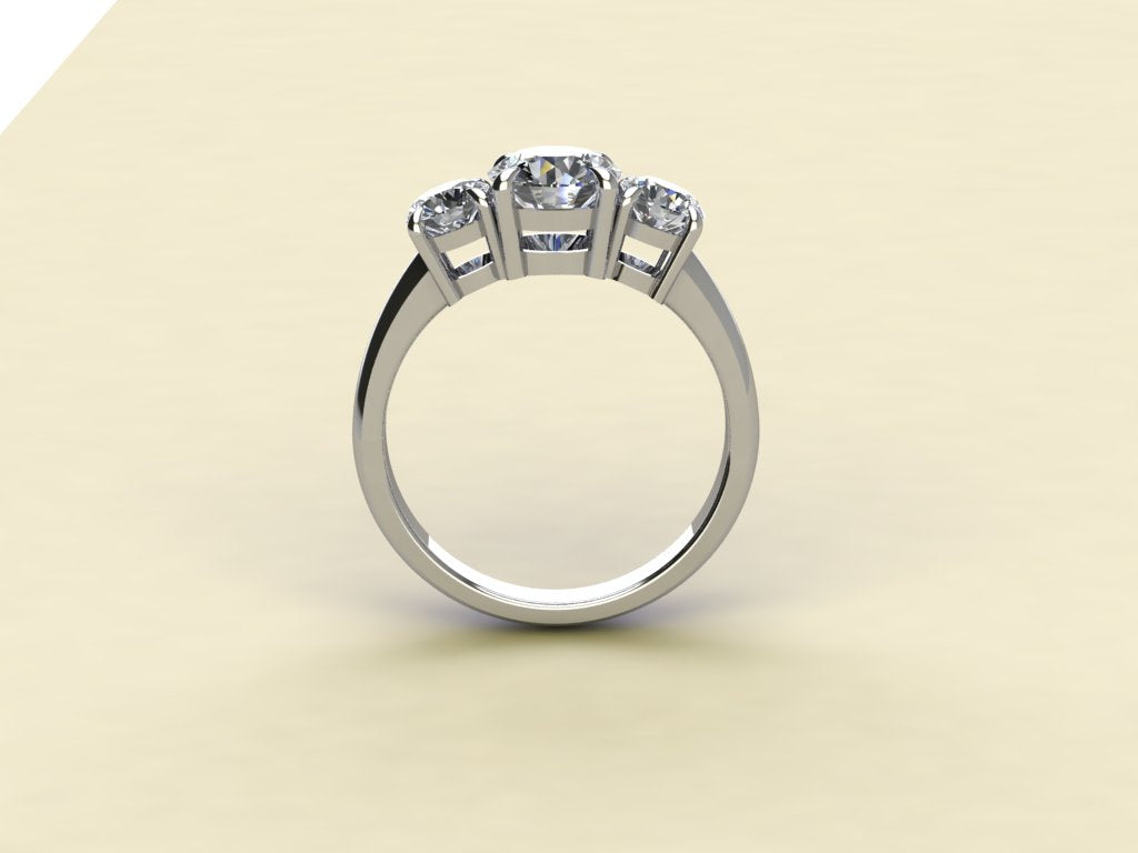Brilliant Round Trilogy Ring