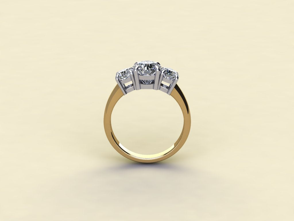 Brilliant Round Trilogy Ring