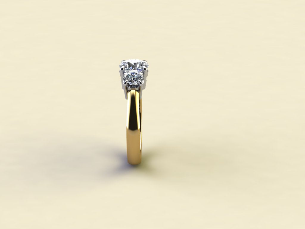 Brilliant Round Trilogy Ring