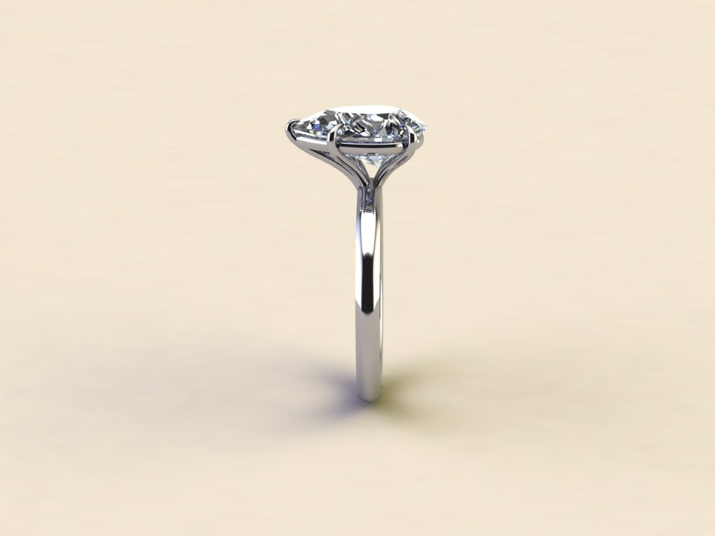 Pear Cut Solitaire Ring
