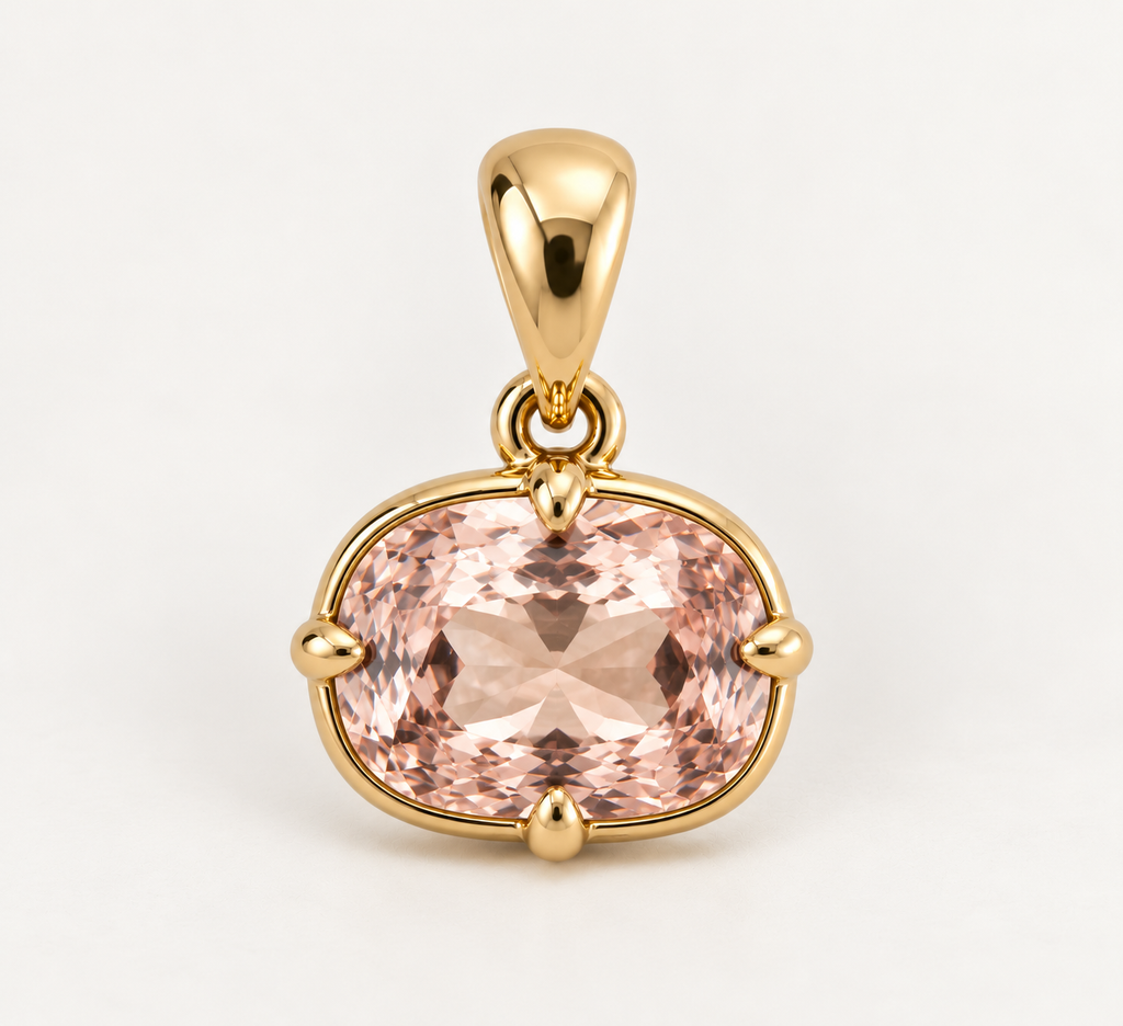 Mira Oval Pendant in Slipper