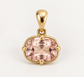 Mira Oval Pendant in Slipper