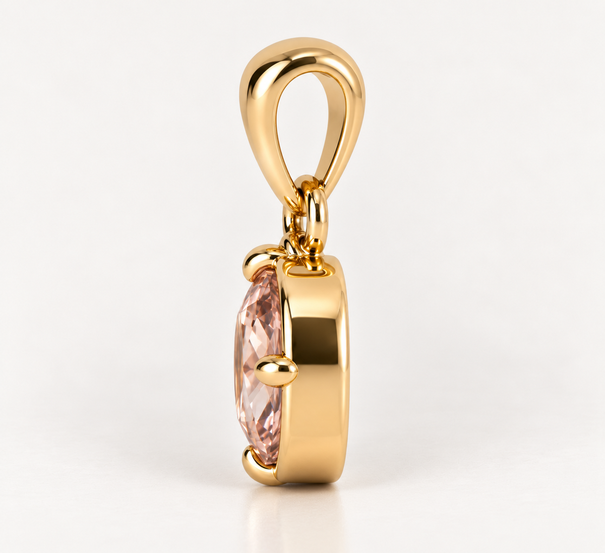 Mira Oval Pendant in Slipper