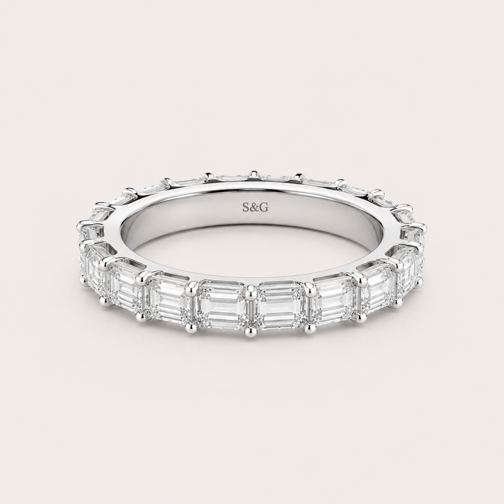 Adriana Emerald Eternity Band