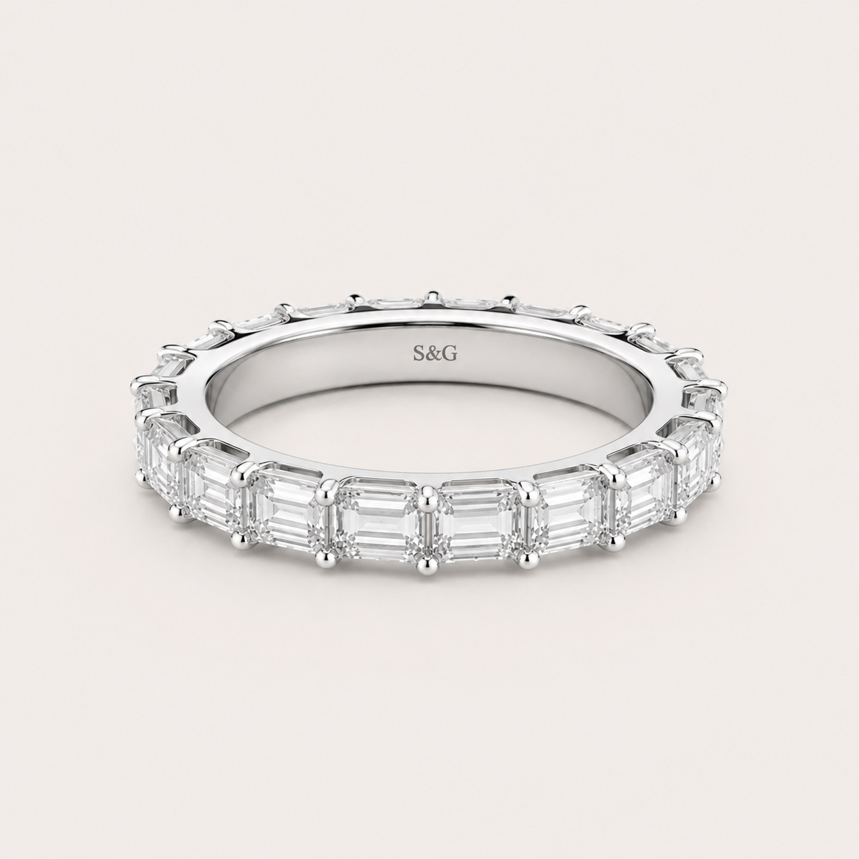 Adriana Emerald Eternity Band
